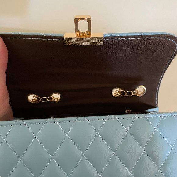 Quilted Crossbody Bag with Fashionable Chain strap adustible Shoulder Bag New - Picture 13 of 14